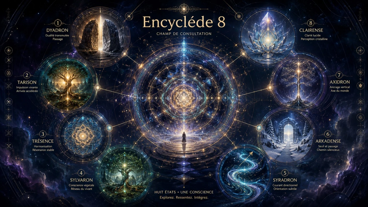 Encycléde 8 — carte source des huit états d’être