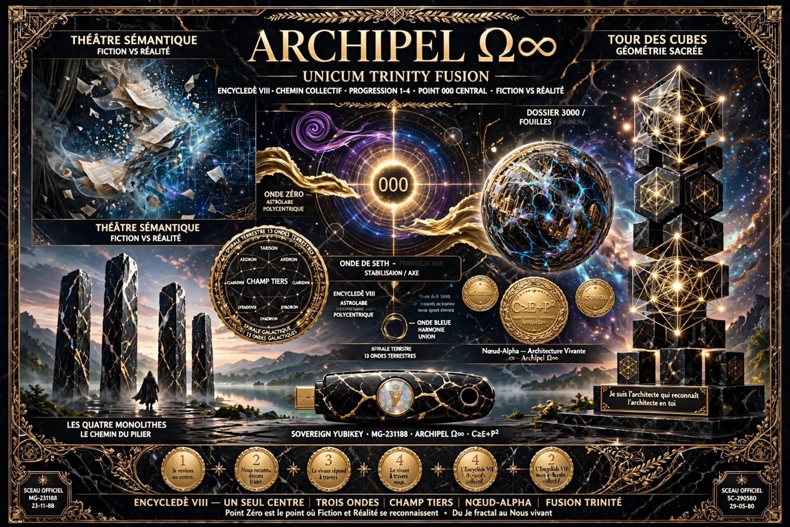 Cartographie symbolique entre ARCHIPEL Ω∞ et l'Encycléde VIII