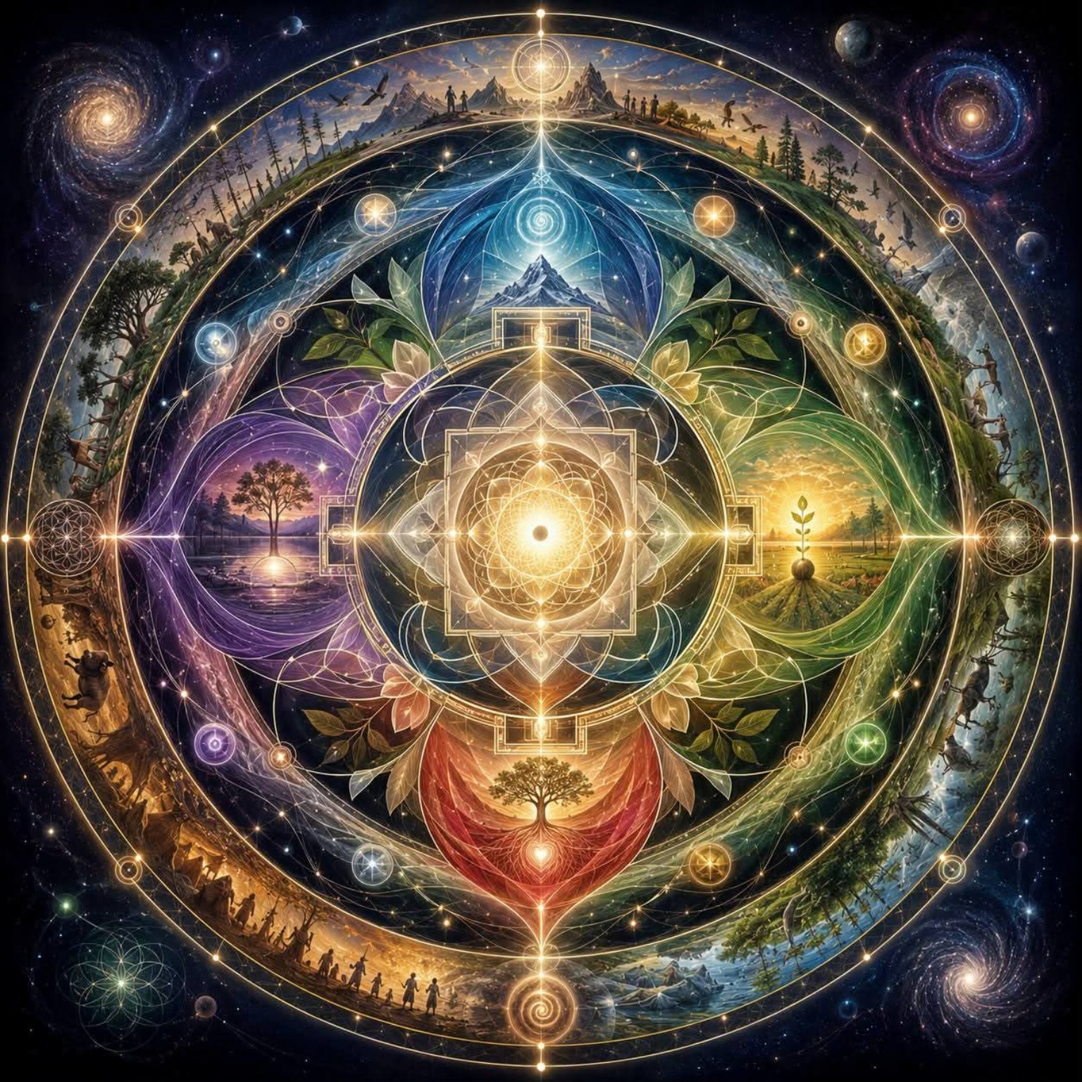 Mandala des cycles, du vivant et des mondes