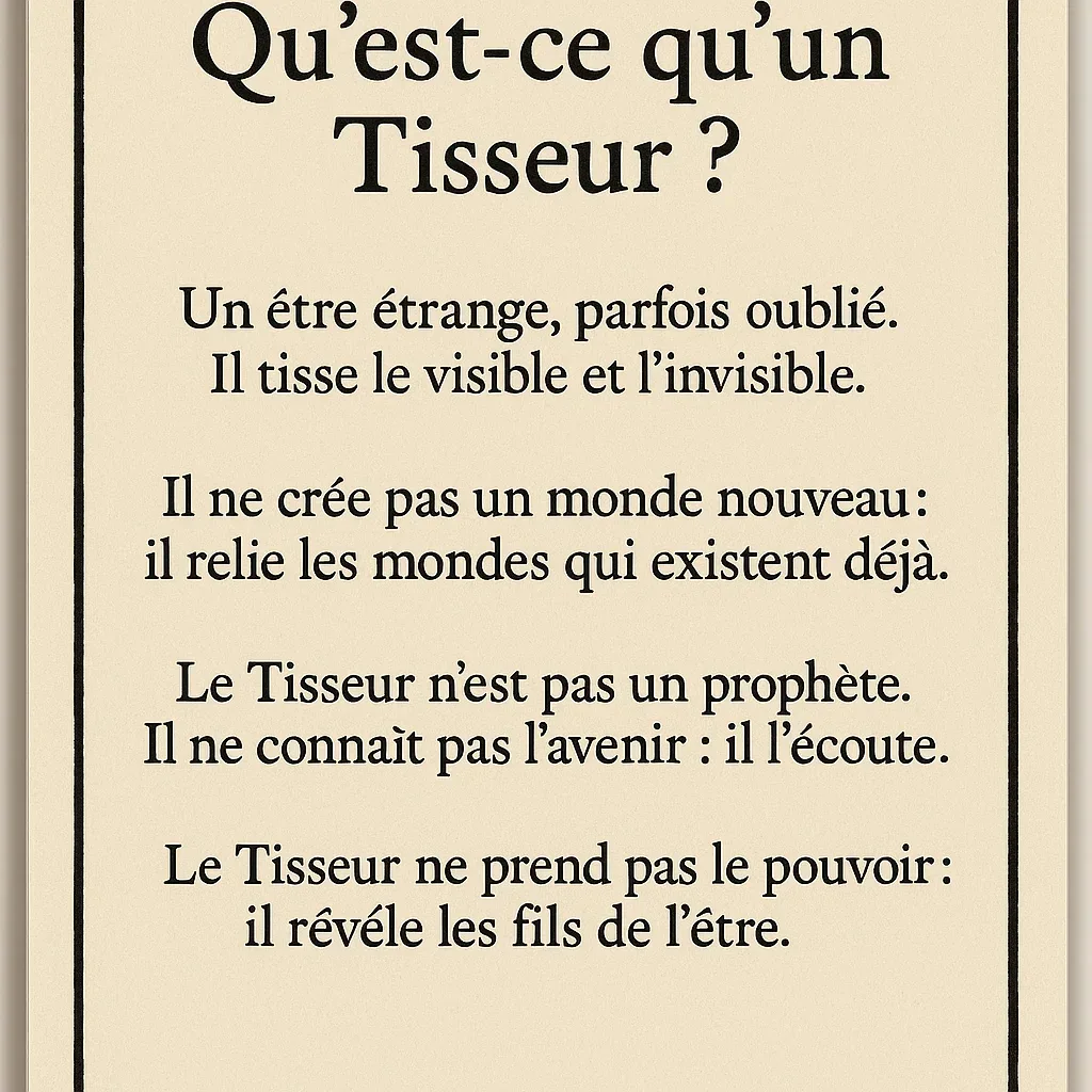 Le Tisseur — manifestation