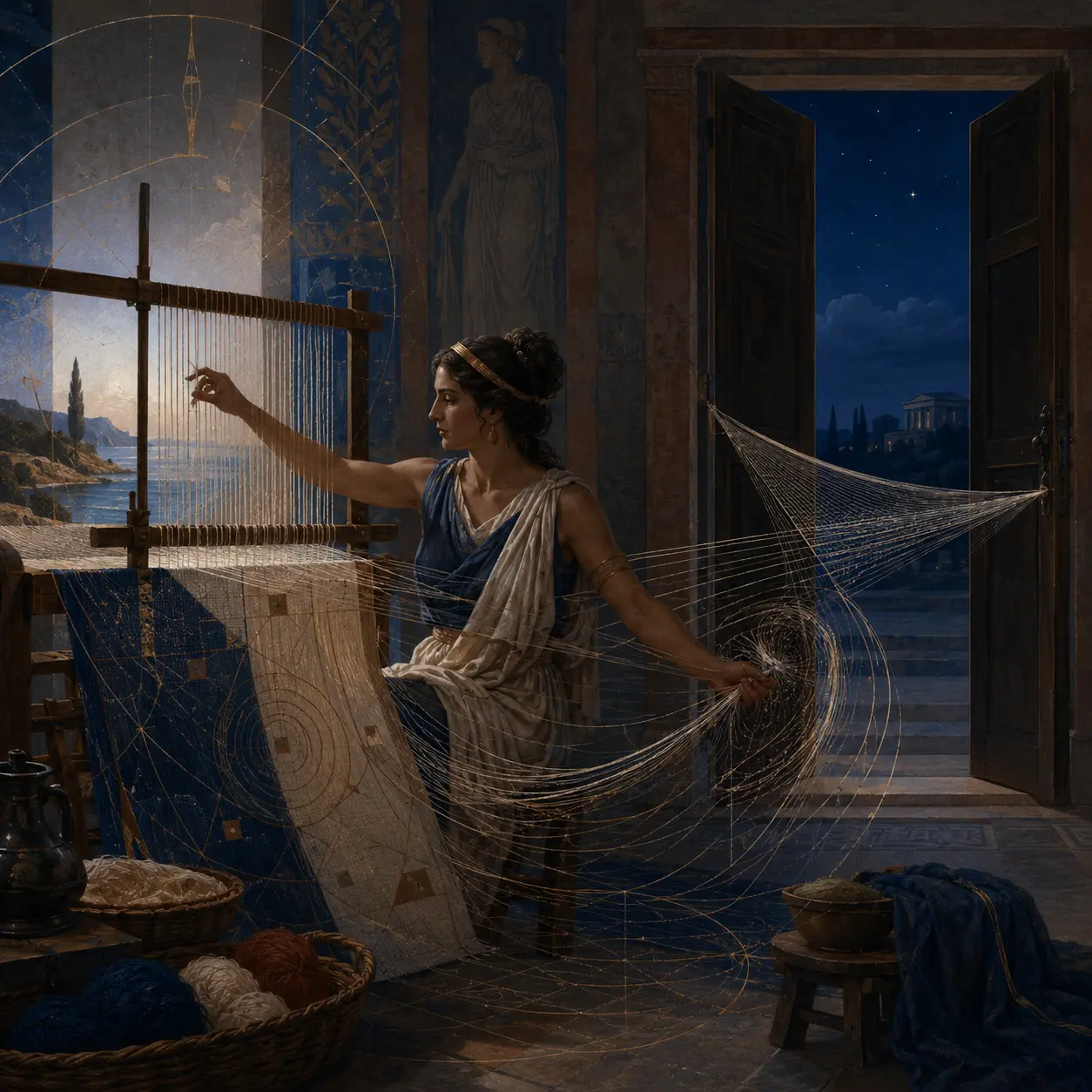 Pénélope tissant devant la nuit d’Ithaque